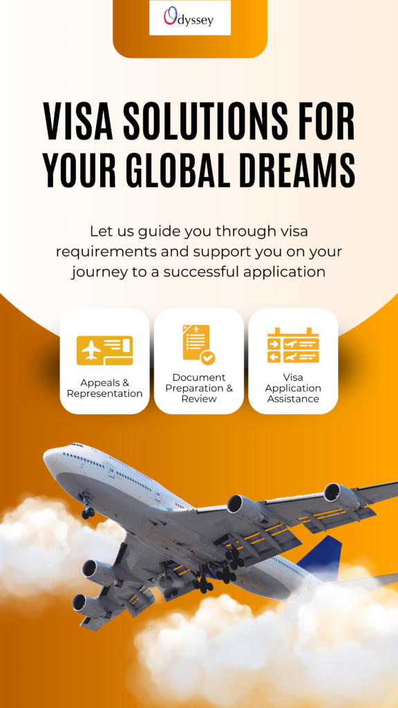 Orange and White Modern Visa and Immigration Instagram Story
